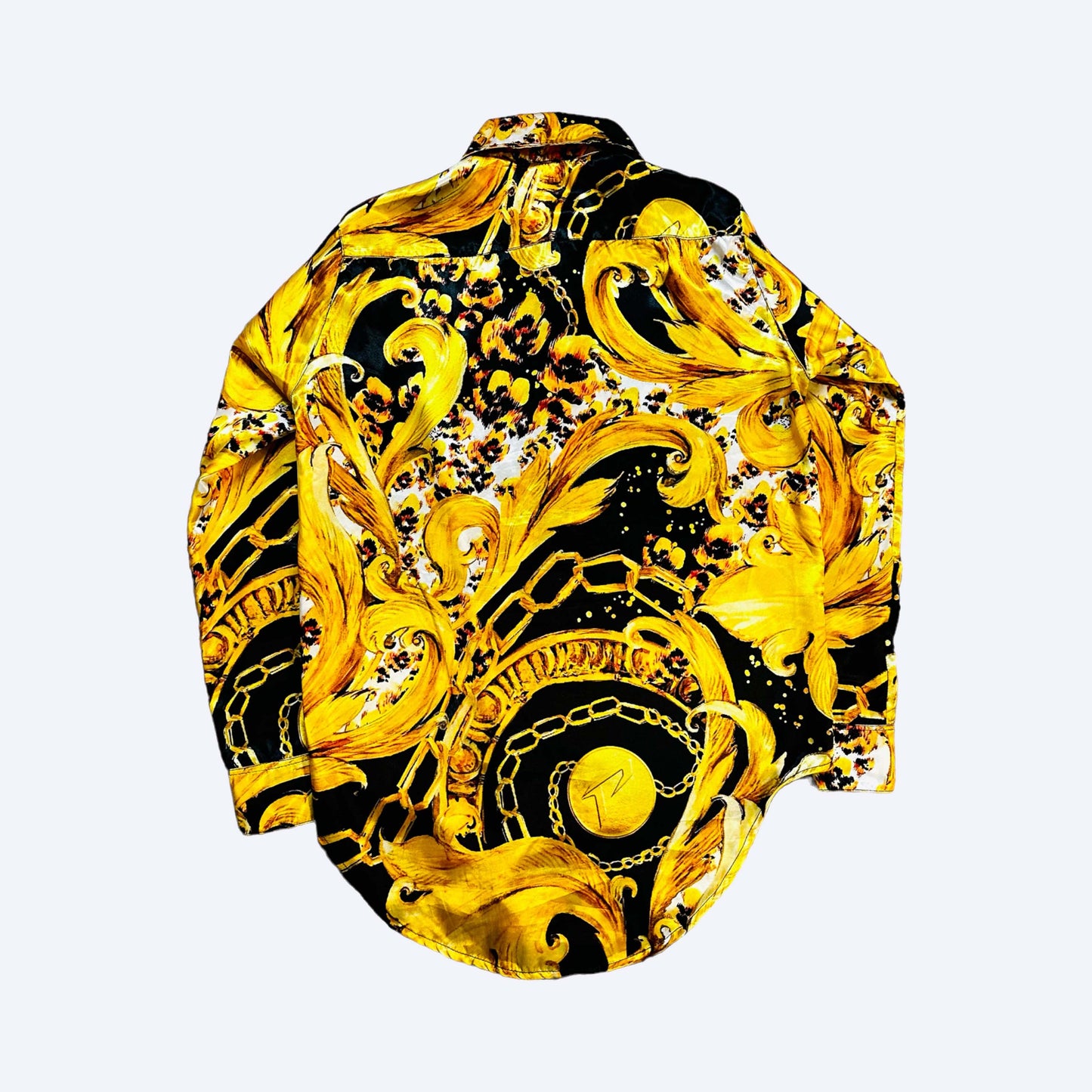 SILK PANGA GOLD BUTTON UP SHIRT