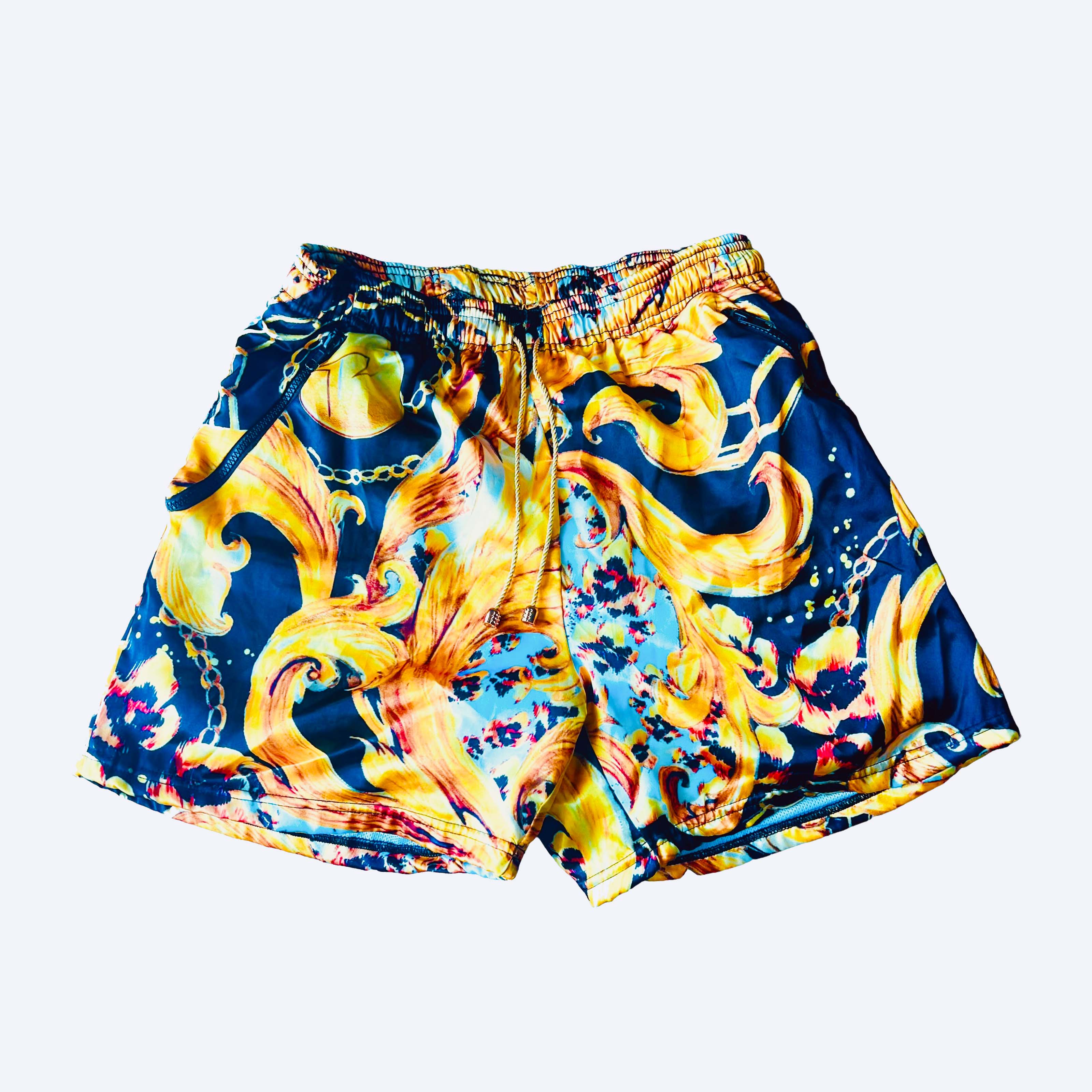 SILK PANGA GOLD SHORTS